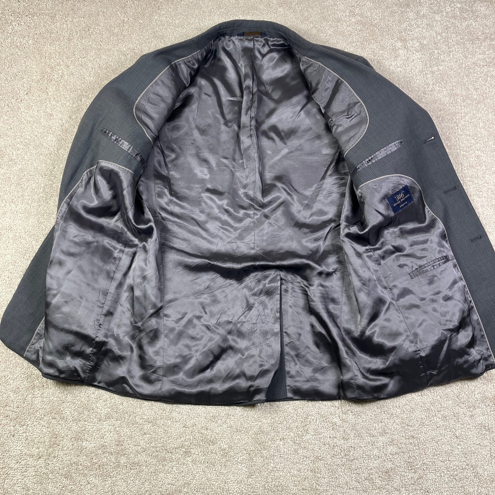 Brooks Brothers 346 Strech Wool Suit‎ Men's 42L 38x30 Gray Pinstripe 3-Button - Picture 10 of 16